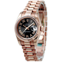 Rolex Datejust 31mm Pink Gold Fluted Bezel President