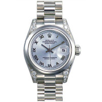 Rolex Datejust 31mm - Platinum Dia - Domed Bezel-President