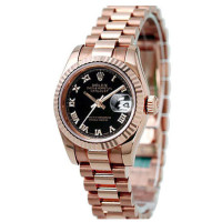 Rolex Datejust 31mm Pink Gold Fluted Bezel President