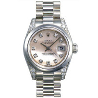 Rolex Datejust 31mm - Platinum Dia - Domed Bezel-President