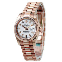 Rolex Datejust 31 мм з рифленим безелем з рожевого золота President