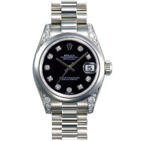 Rolex Datejust 31mm - Platinum Dia - Domed Bezel-President