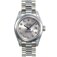Rolex Datejust 31mm - Platinum Dia - Domed Bezel-President