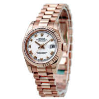 Rolex Datejust 31mm Pink Gold Fluted Bezel President