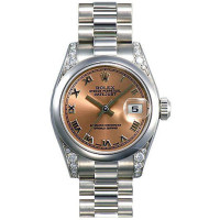 Rolex Datejust 31mm - Platinum Dia - Domed Bezel-President
