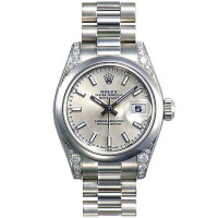Rolex Datejust 31mm - Platinum Dia - Domed Bezel-President