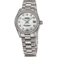 Rolex Datejust 31mm - White Gold - Diamond Bezel - Diamond Case President