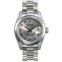 Rolex Datejust 31mm - Platinum Dia - Domed Bezel-President