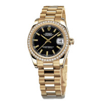 Rolex Datejust 31mm - President Yellow Gold - Diamond Bezel