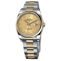 Rolex Datejust 36mm - Steel and Gold Yellow Gold - Domed Bezel - Oyster