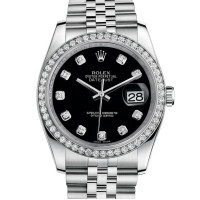 Rolex Datejust 36 мм - сталевий білий золотой діамант - ювілейний