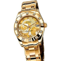 Rolex Datejust 34mm Special Edition Yellow Gold Masterpiece 12 Dia Bezel