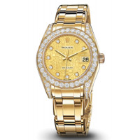 Rolex Datejust 34mm Special Edition Yellow Gold Masterpiece 62 Diamond