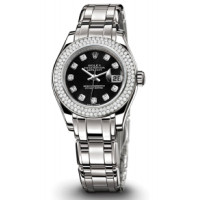 Rolex Datejust Lady - Pearlmaster WG Masterpiece 116 Diamond Bezel