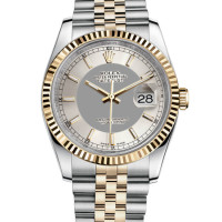 Rolex Datejust 36mm - Steel and Gold Yellow Gold - Fluted Bezel - Jubilee