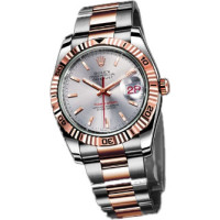 Rolex Datejust 36mm - Steel and Gold Pink Gold - Turn-O-Graph - Oyster