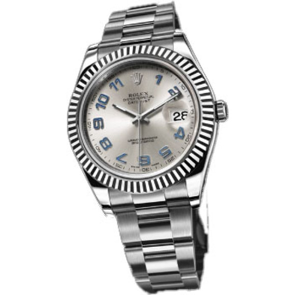 Rolex Datejust II 41mm - Steel and White Gold - Fluted Bezel