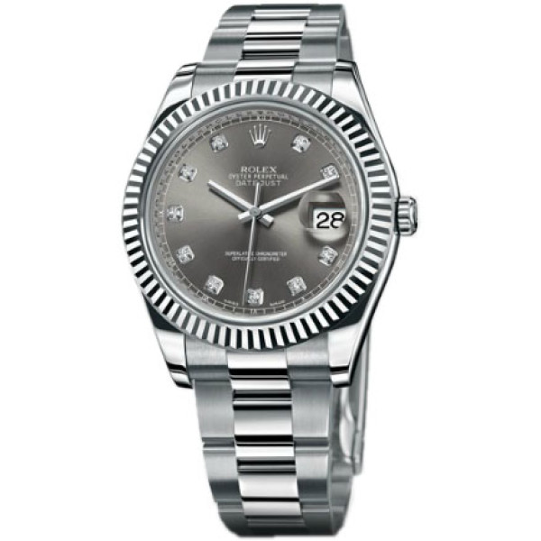 Rolex Datejust II 41mm - Steel and White Gold - Fluted Bezel