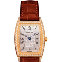Breguet Watch Heritage Automatic Ladies (YG / Paved Diamonds / Leather)