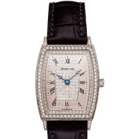 Breguet watches Heritage Automatic Ladies (WG / Paved Diamonds / Leather)