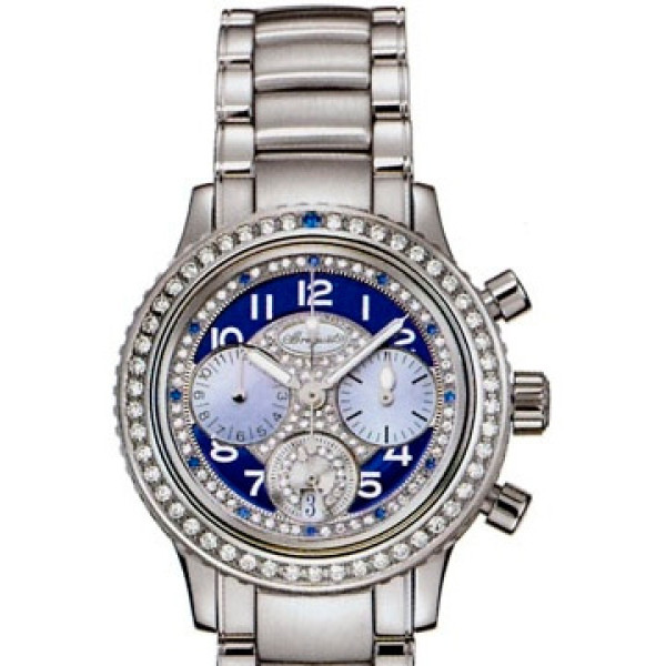 Breguet Watch Transatlatique Ladies (SS / Blue / Diamonds / SS)