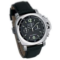 Officine Panerai Luminor 1950 Chrono Rattrapante (SS / чорний / шкіра) Officine Panerai Luminor 1950 Chrono Rattrapante (SS / чорний / шкіра)