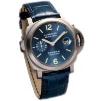 Officine Panerai Marine Automatic (титан / синій / шкіра)