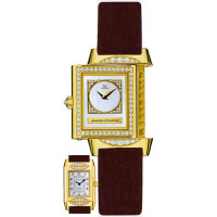 Jaeger LeCoultre   Reverso Duetto Joaillerie (YG / MOP / Diamonds / Satin)