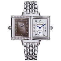 Jaeger LeCoultre   Reverso Duetto Classique (Steel / Grey / Diamonds / Steel)