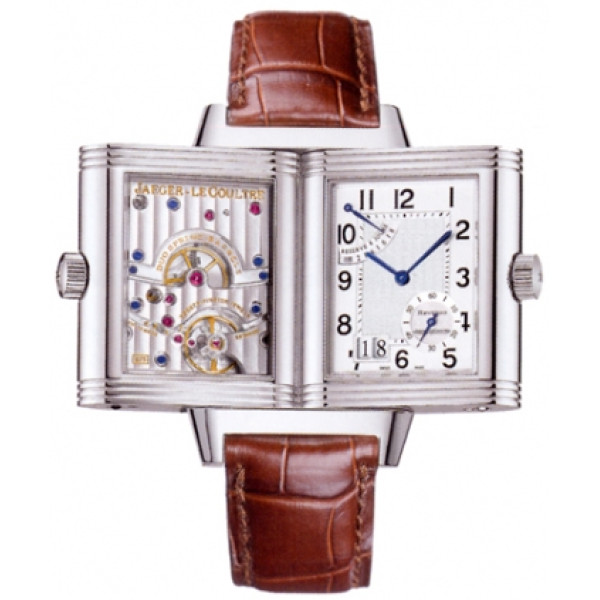 Jaeger LeCoultre Reverso Grande Date (Steel / Silver / Leather)