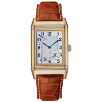 Jaeger LeCoultre Reverso Grande Date (YG/Silver/Leather)