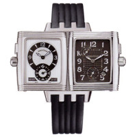 Jaeger LeCoultre   Reverso Gran Sport Duo (Steel / Grey / Rubber)