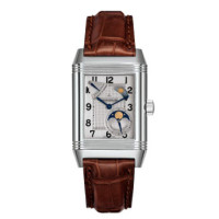 Jaeger LeCoultre Reverso Grande Sun Moon (SS / Silver / Leather)