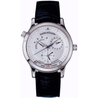 Jaeger LeCoultre   Master Geographic (Steel / Silver / Leather)