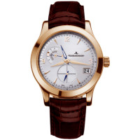 Jaeger LeCoultre Master Hometime (RG/Silver/Leather)
