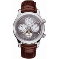 Jaeger LeCoultre Master Grande Memovox (WG / Grey / Leather)