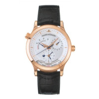 Jaeger LeCoultre   Master Geographic (RG / Silver / Leather)