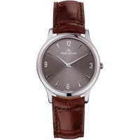 Jaeger LeCoultre   Master Ultra Thin (WG / Rhodium / Leather)