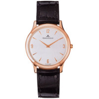 Jaeger LeCoultre   Master Ultra Thin (RG / Silver / Leather)