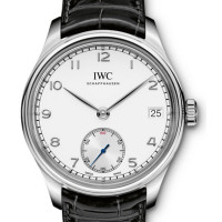 IWC Portuguese Hand-Wound Eight Days Steel Silver 2013