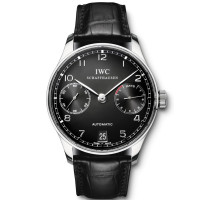 IWC Portuguese Automatic (SS / Black / Leather)