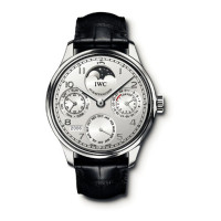 IWC Portuguese Perpetual Calendar (PT / White / Leather)