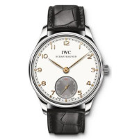 IWC 2010 Portuguese Hand-Wound Silver-plated Dial