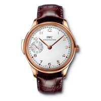IWC Portuguese Minute Repeater (RG / білий / шкіра)