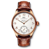 IWC Portuguese F.A. Jones (RG / білий / шкіра)