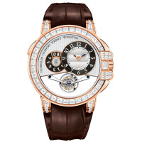 Harry Winston Tourbillon Big Date Rose gold diamonds Limited Edition 5