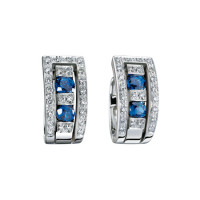 Сережки Damiani Belle Epoque біле золото, діаманти, сапфіри (20000853) Сережки Damiani Belle Epoque біле золото, діаманти, сапфіри (20000853)