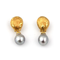 Сережки Carrera y Carrera, жовте та рожеве золото 750, срібні перлини Сережки Carrera y Carrera, жовте та рожеве золото 750, срібні перлини