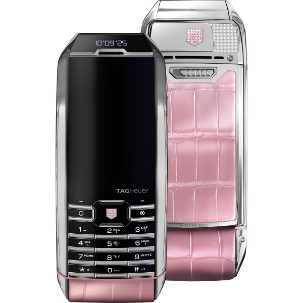 TAG Heuer Meridiist 2 Jewellery Pink alligator, Stainless steel, Sapphires (TH4M51A31)