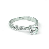 Кольцо Tiffany & Co, белое золото 750, бриллианты